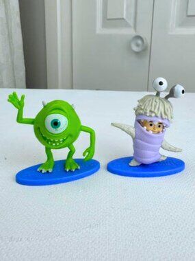 🍓5/$15 2019 Mattel Disney Pixar Mike Wazowski & Boo 2.5" Figures Toys